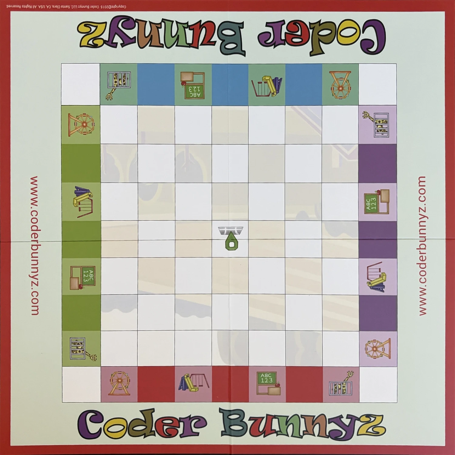 The real CoderBunnyz game board