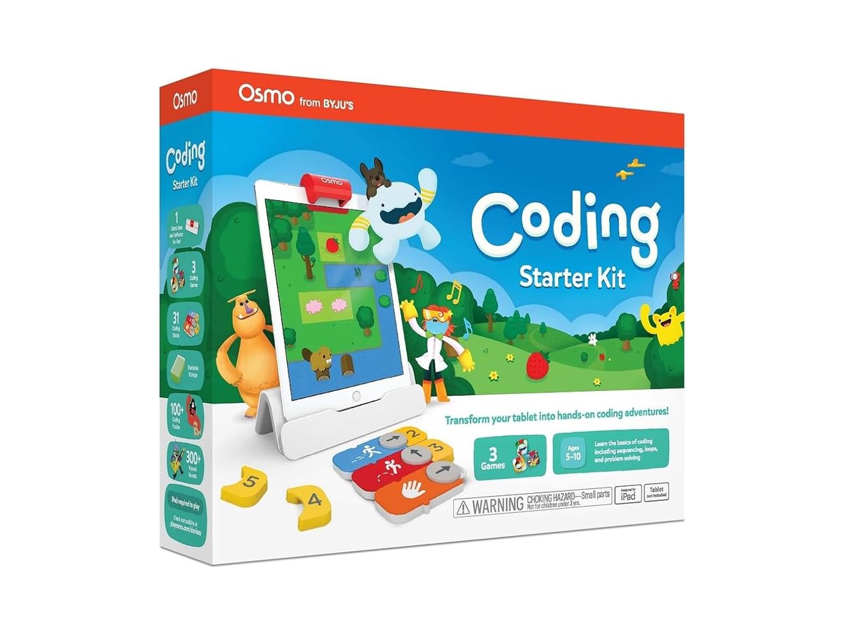 Osmo Coding set, a coding game that requires an iPad or Amazon Fire tablet to play